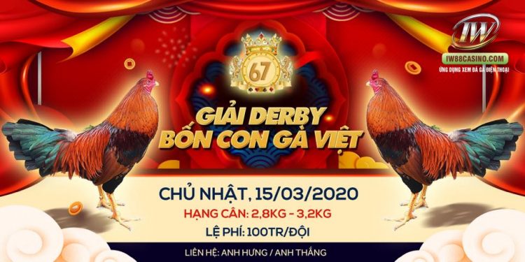 Đá gà Live “GIẢI 4 CON GÀ VIỆT” ngày 15/3/2020