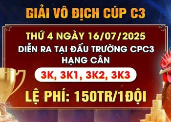 Giải Vô Địch Cup Gà Tự Do CPC3 ngày 16/7/2025